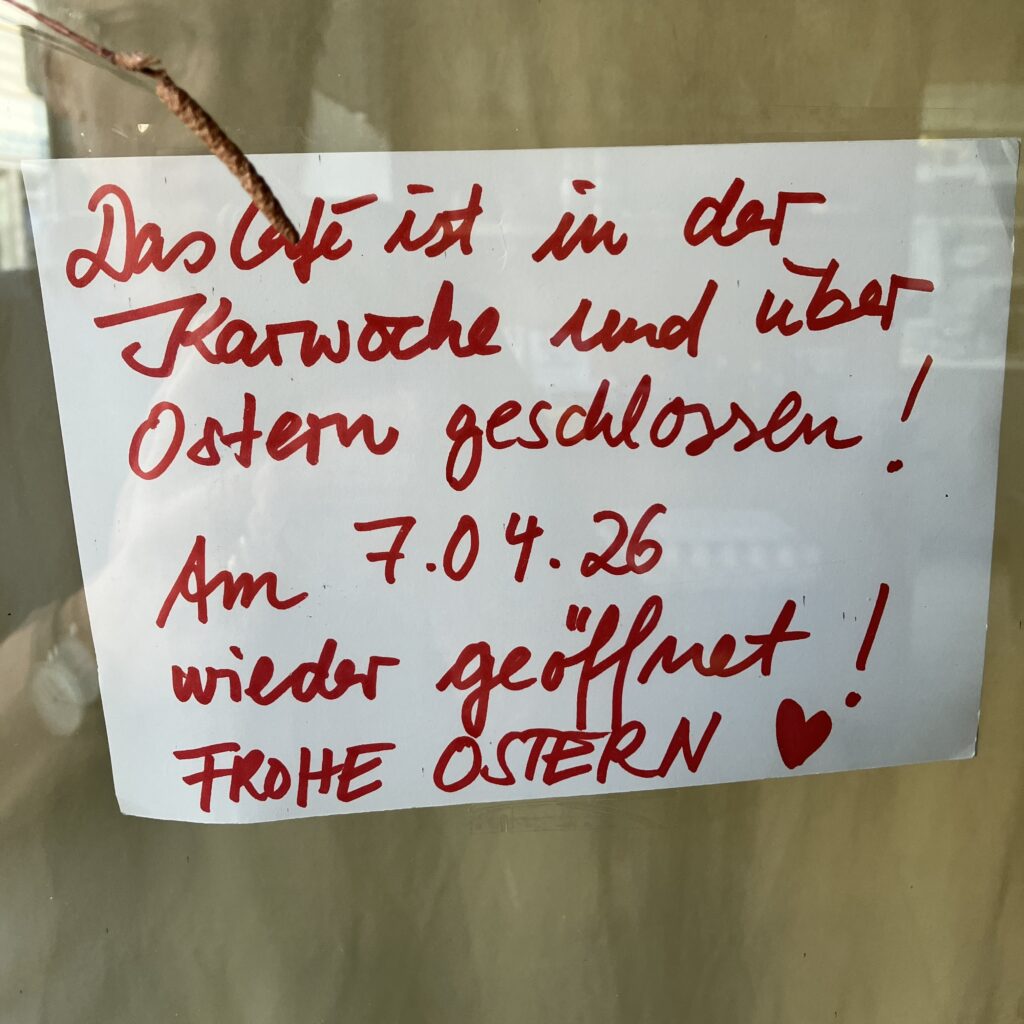 Öffnungszeiten in dieser Woche